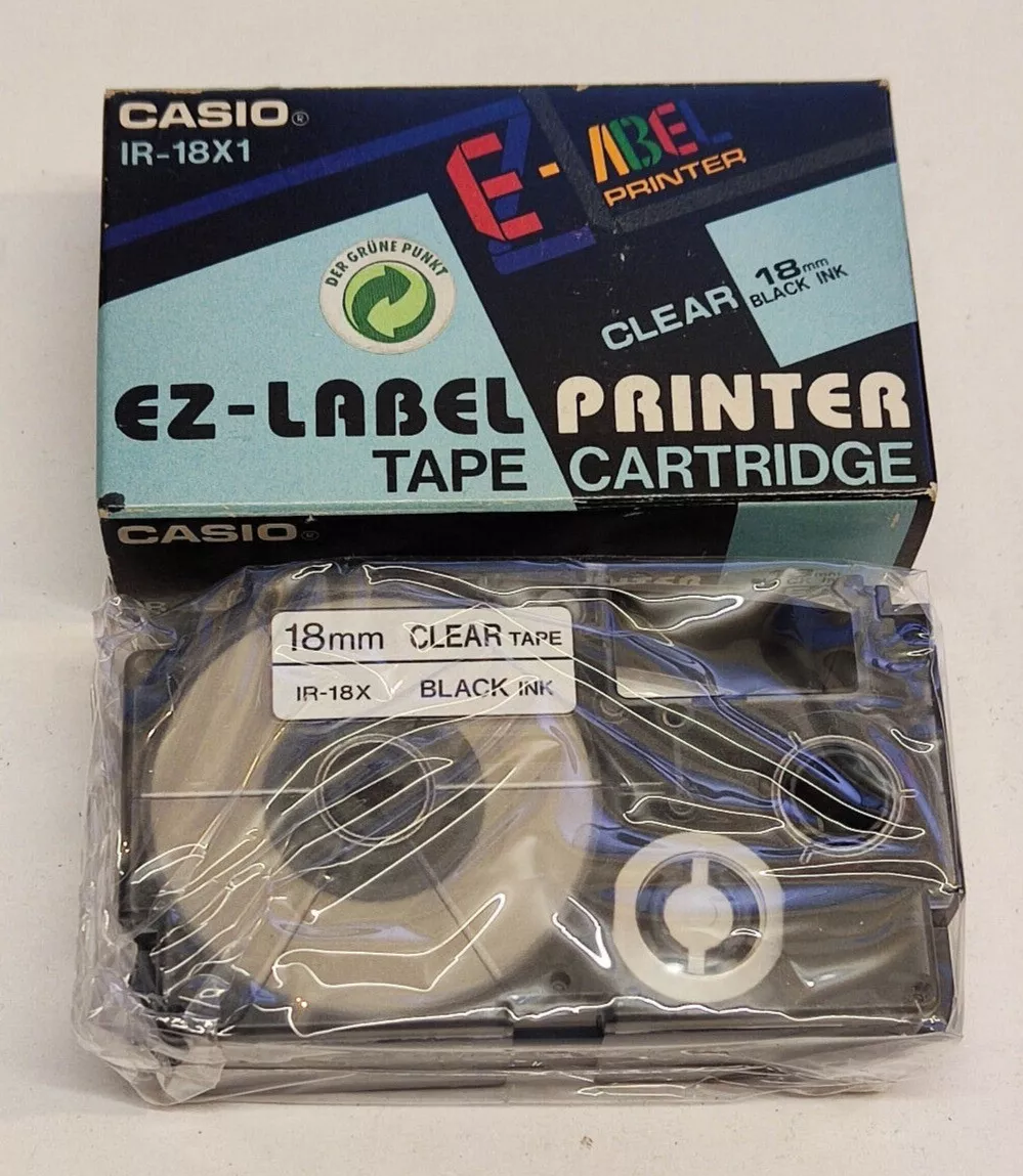 CASIO EZ-LABEL PRINTER TAPE CARTRIDGE IR-18X1