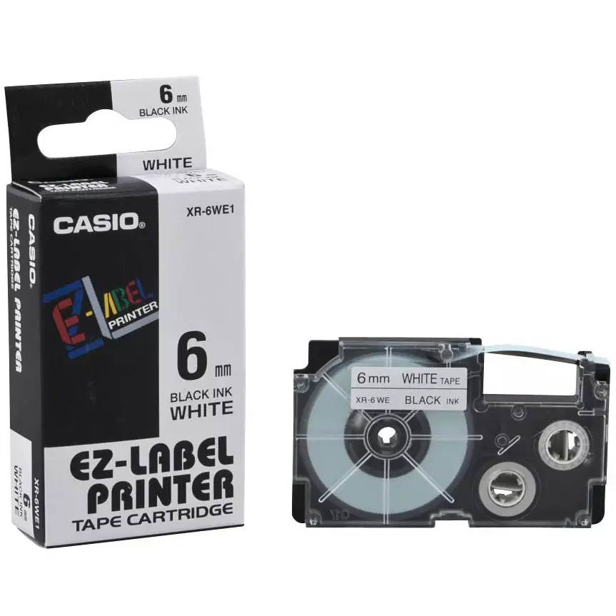 CASIO EZ-LABEL PRINTER TAPE CARTRIDGE XR-6WE1